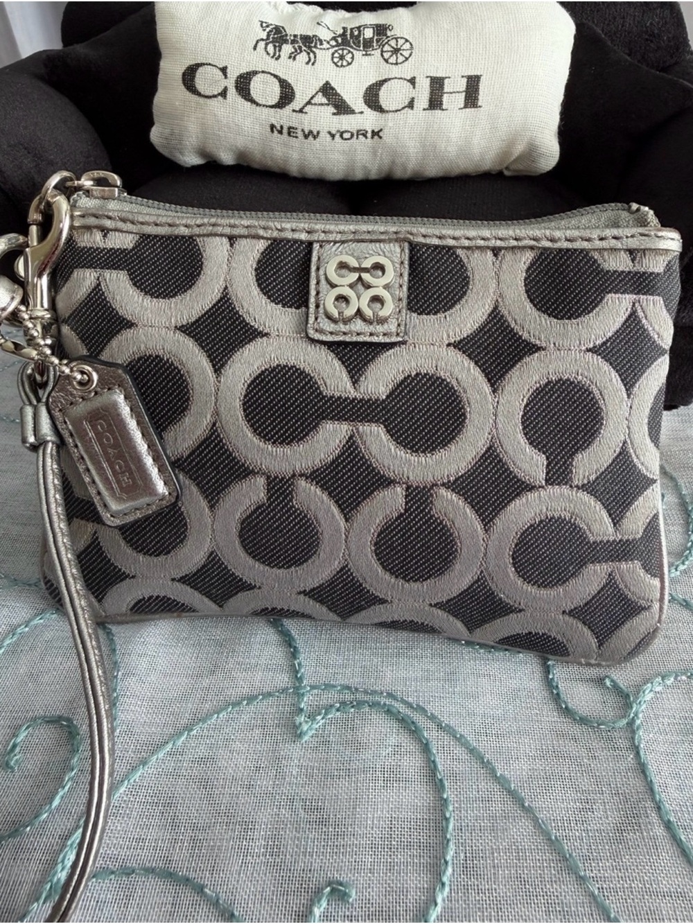Coach Op Art Y2K Wristlet